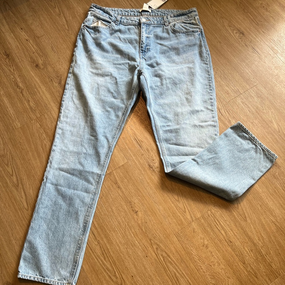 H&M Light Blue Denim Straight Jeans